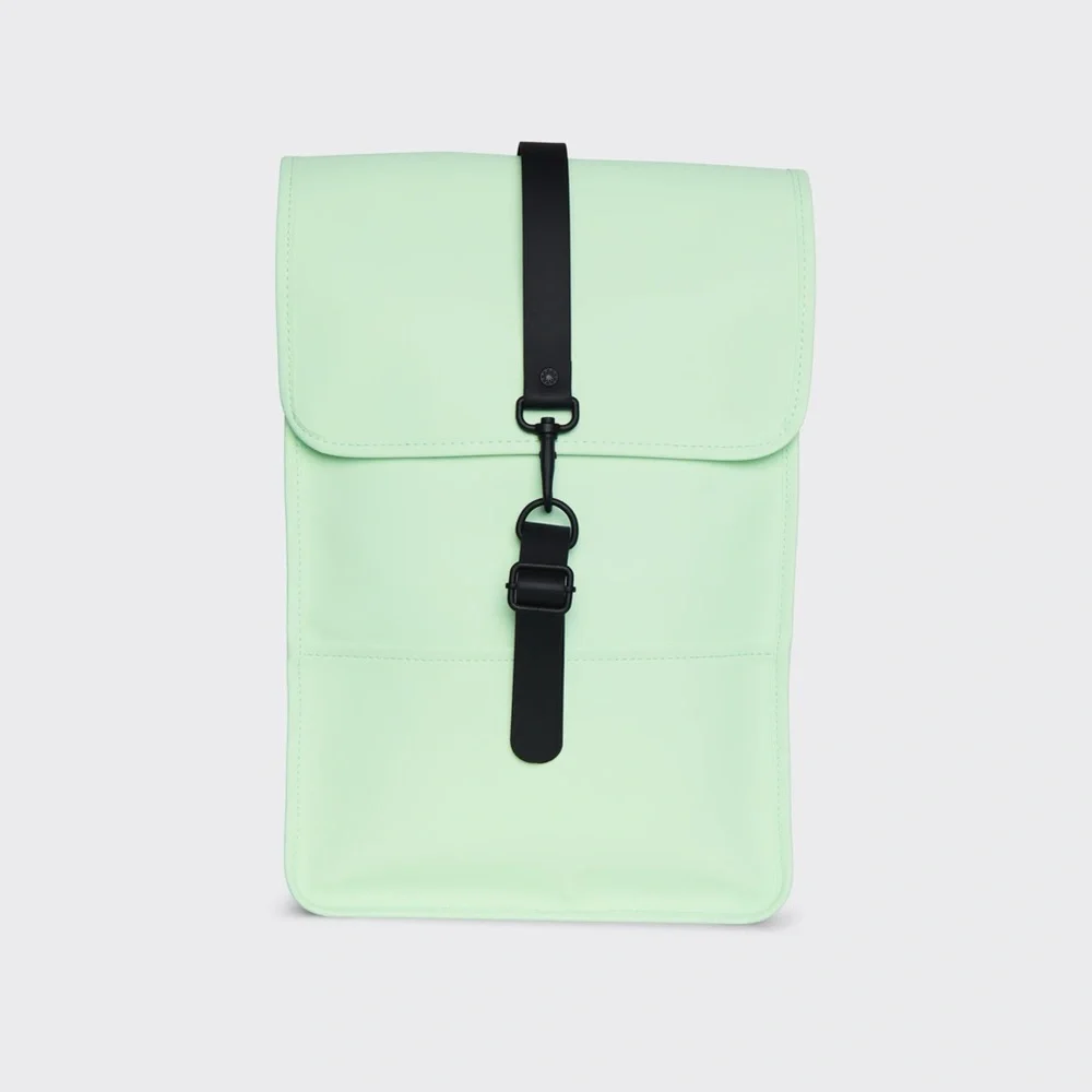 RAINS Waterproof Mineral Mint Green Mini Backpack NEW - Picture 7 of 7